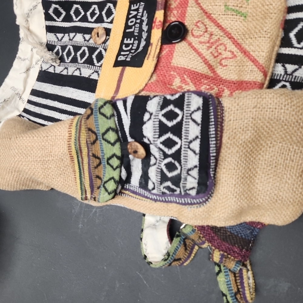 Rice Love Multicolor Patterned Backpack - image 2